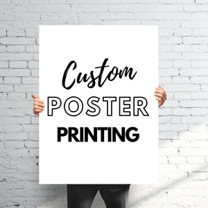 Personalized Poster Printing - Cheap Poster Printing Personalised Any Size- Promotional Poster   Fast, Easy, Affordable Printing