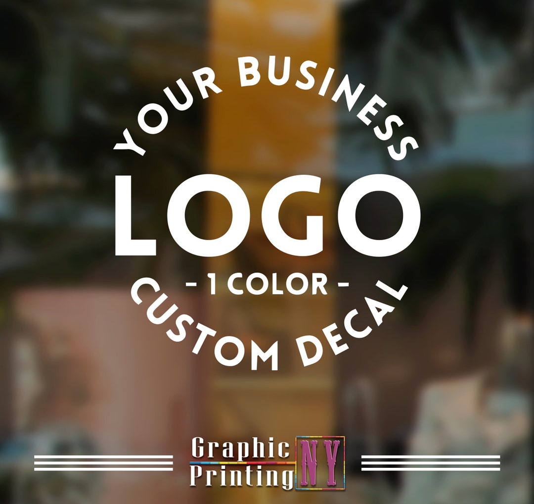 Best Seller Business Logo Decal Custom Window Decal One Color Business Door Decal Logo Window