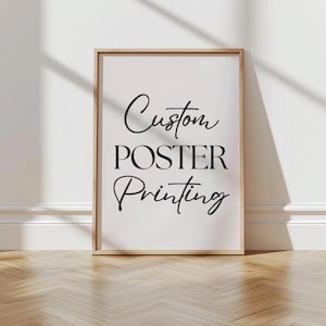 Custom Photo Poster Print: Personalized Wall Art Decor