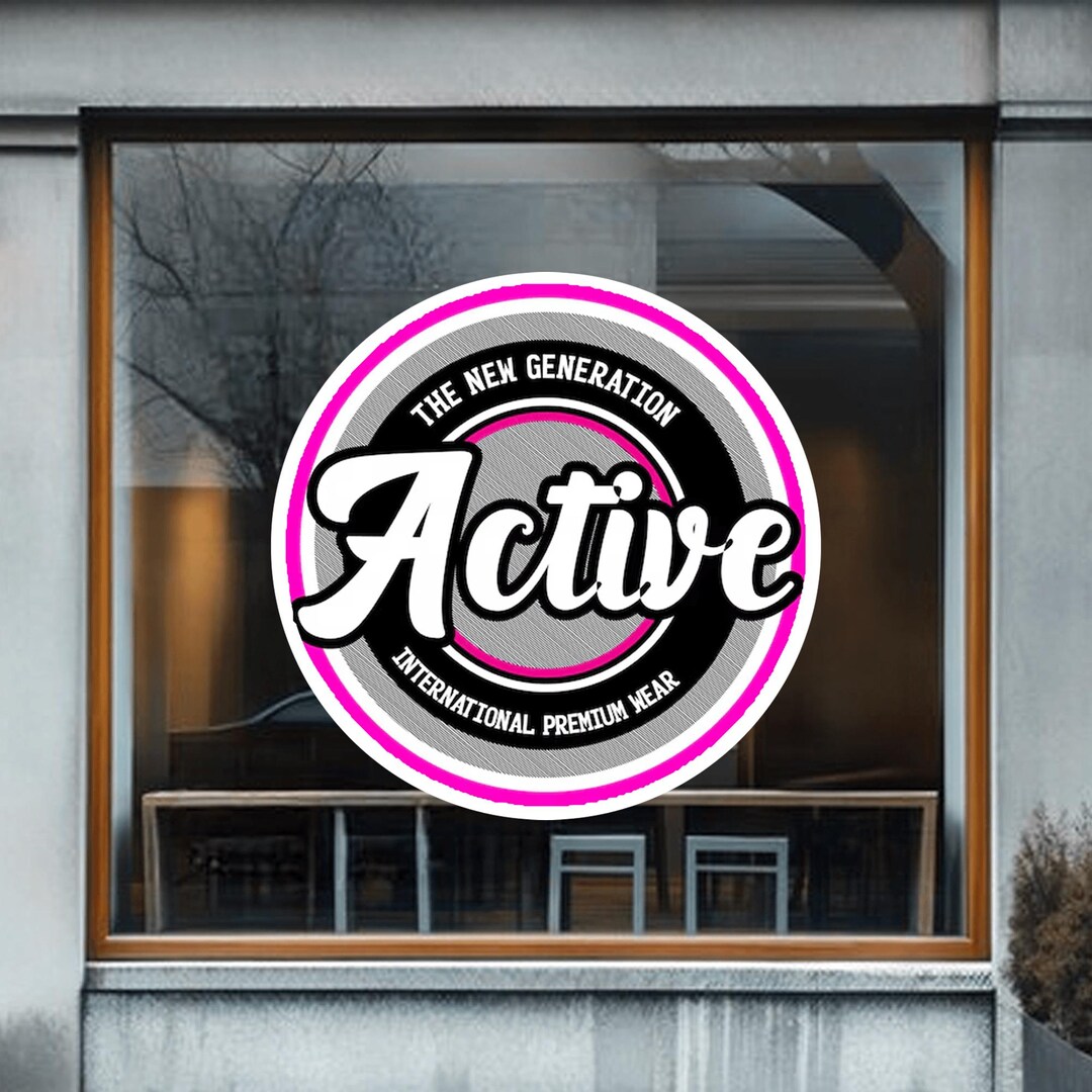 Building Window Sticker Large Custom Sticker, Custom Sign, Vibrant and Elegant, Very Easy to ...
