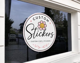 Large Custom Window Stickers, Personalized Business Logo Stickers, Storefront Window Graphics, Waterproof Vinyl Decals, Custom Shop Signs