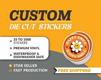 Custom Die-Cut Stickers: Waterproof Vinyl Decals, Bulk Stickers