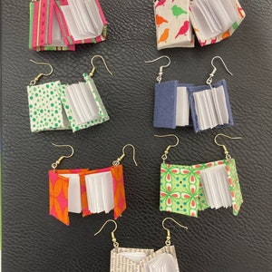 Book Earrings