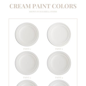 PAINT COLOR PALETTE: creams, Benjamin Moore colors
