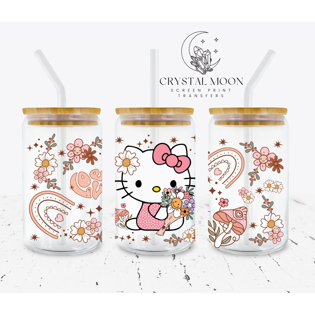 Hello Kitty UV Libbey Cup Wrap 16oz Ready to Ship Kitty Etsy