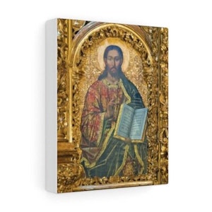 sterling silver 925  confirmation. Christ the Son of God painting art in  Gold plated 585 pendant