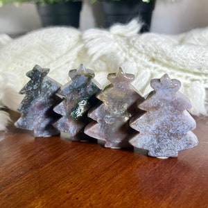Ozean Jasper Weihnachtsbaum Kristall Schnitzereien, Weihnachts Schnitzerei, Urlaub Dekor, Winter Geschenk