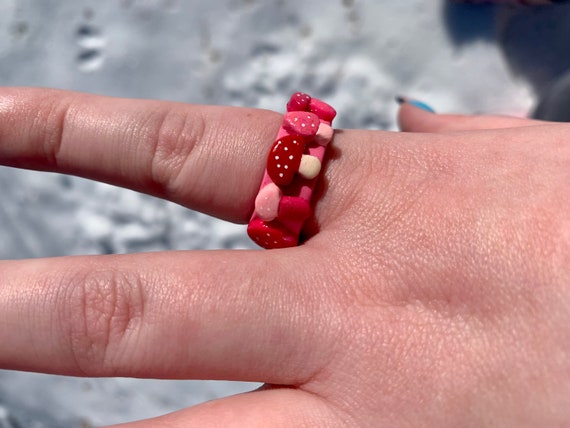 Mushroom sale clay ring