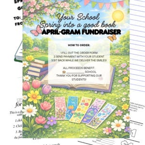 Bookmark school fundraiser idea PTO pta