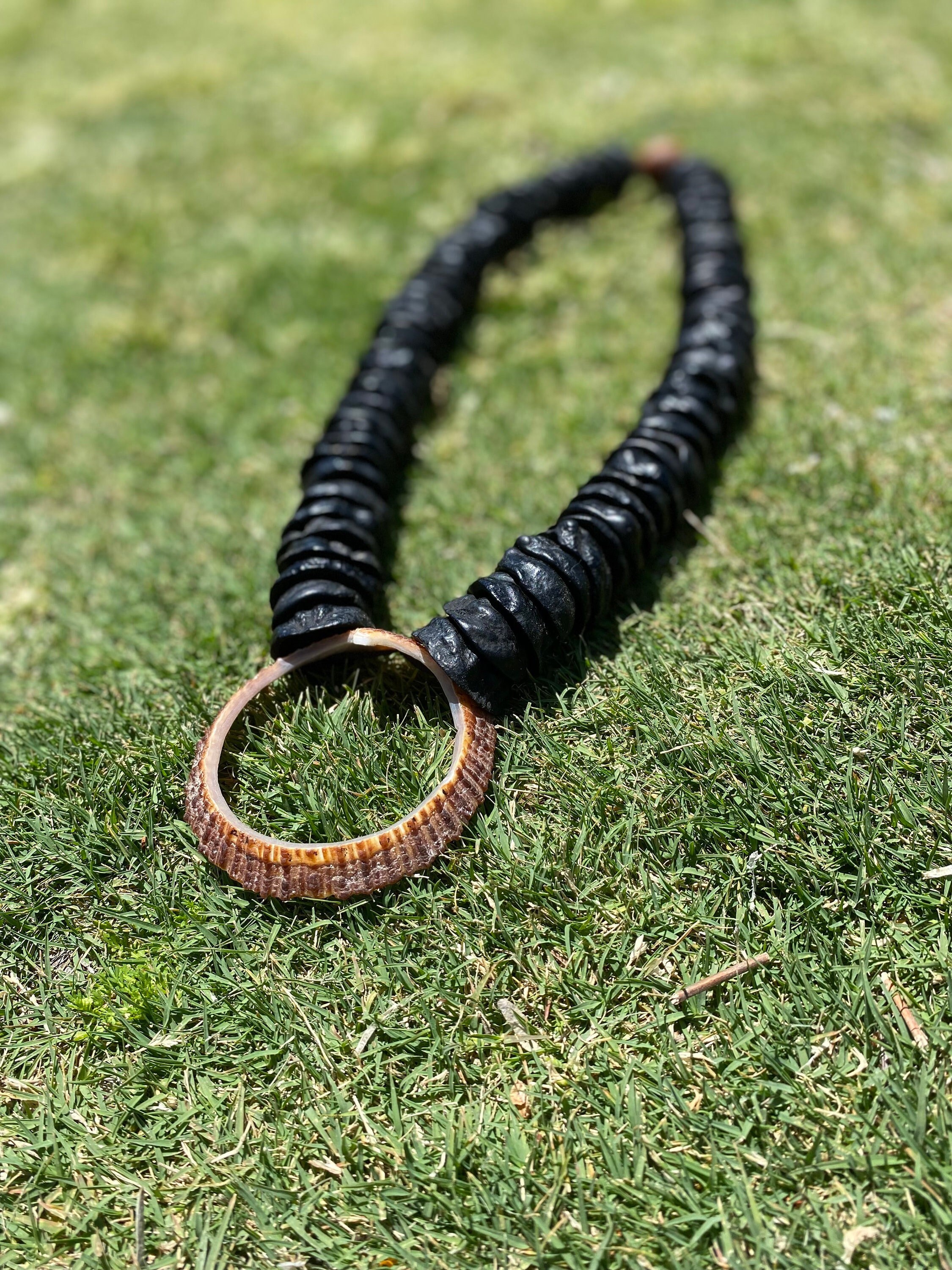 Kukui Nut Lei With Opihi - Etsy