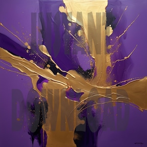 Abstract art print, Digital abstract painting, Instant download wall art, Printable abstract artwork,  Abstract canvas download,