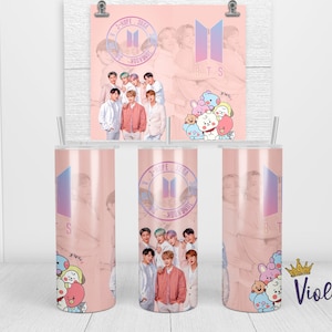BTS Army Animation Template for Tumblers 20&30oz Sublimation Digital File