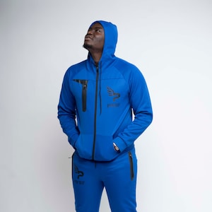 Unisex Zipper Tracksuit Blue image 1