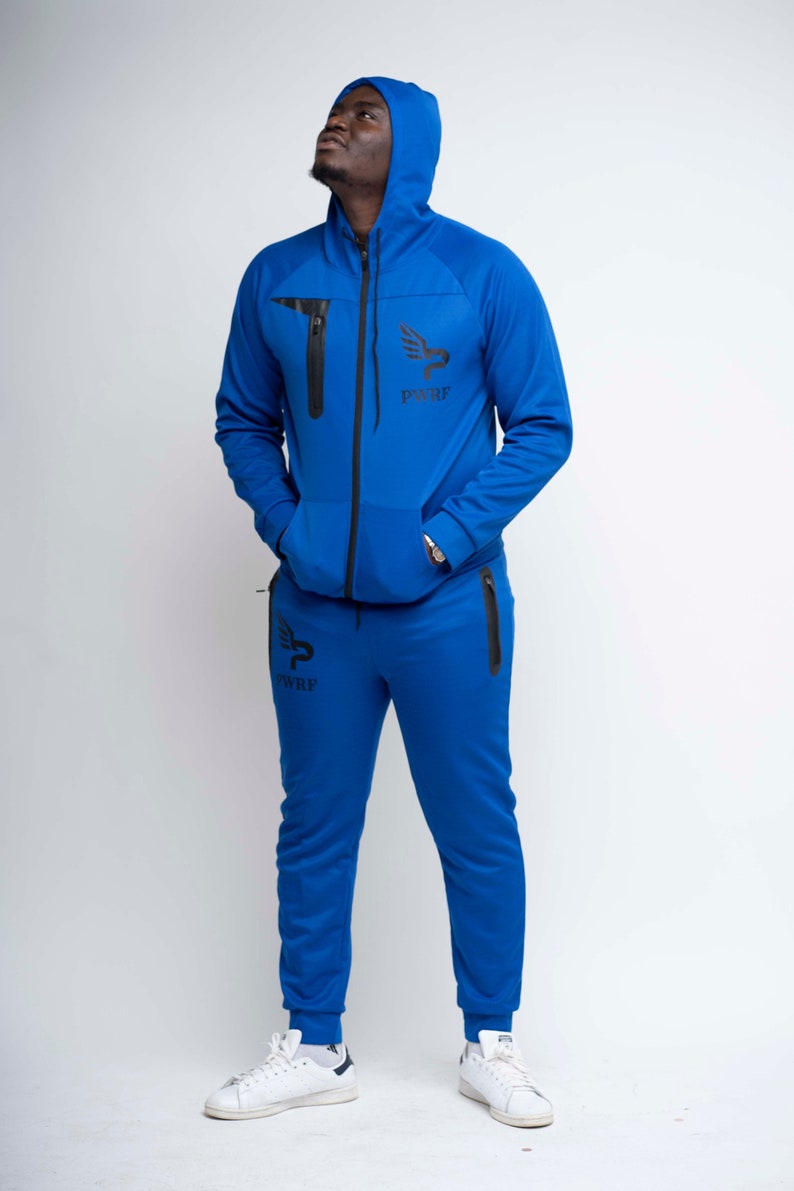 Unisex Zipper Tracksuit Blue image 1