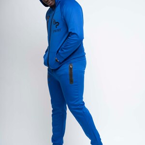 Unisex Zipper Tracksuit Blue image 6