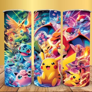 Anime Inspired 20 oz stainless-steel anime tumbler!