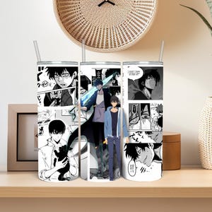 Anime Inspired 20 oz stainless-steel anime tumbler!