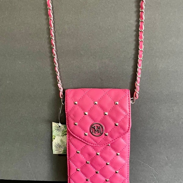 Badgley Mischka Pink Phone Crossbody Bag Size Small