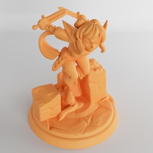 Female Goblin Rogue - Twin Goddess Miniatures - D&D - TTRPG - 32mm/75mm Miniature - Pathfinder - Unpainted -