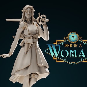 Female Changeling Bard for TTRPG - DND is a Woman - Slavishny - Pathfinder - D&D - TTRPG
