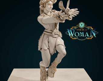 Female Satyr Druid for TTRPG - DND is a Woman - Alina - Pathfinder - D&D - TTRPG