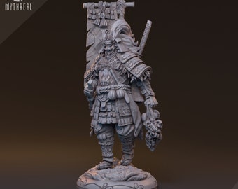 Human Male Samurai Fighter for TTRPG by HardWitch Games - Masoeshi - Pathfinder - D&D - TTRPG - Gift for Gamers