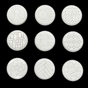 Decorative Miniature Bases for TTRPG Miniatures - 25mm diameter - 32mm Diameter
