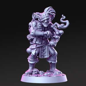 Baznazz - Goblin - Sapper - Bomber - Artificer - D&D - TTRPG - 32mm Miniature - Pathfinder - Unpainted
