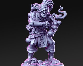 Baznazz - Goblin - Sapper - Bomber - Artificer - D&D - TTRPG - 32mm Miniature - Pathfinder - Unpainted