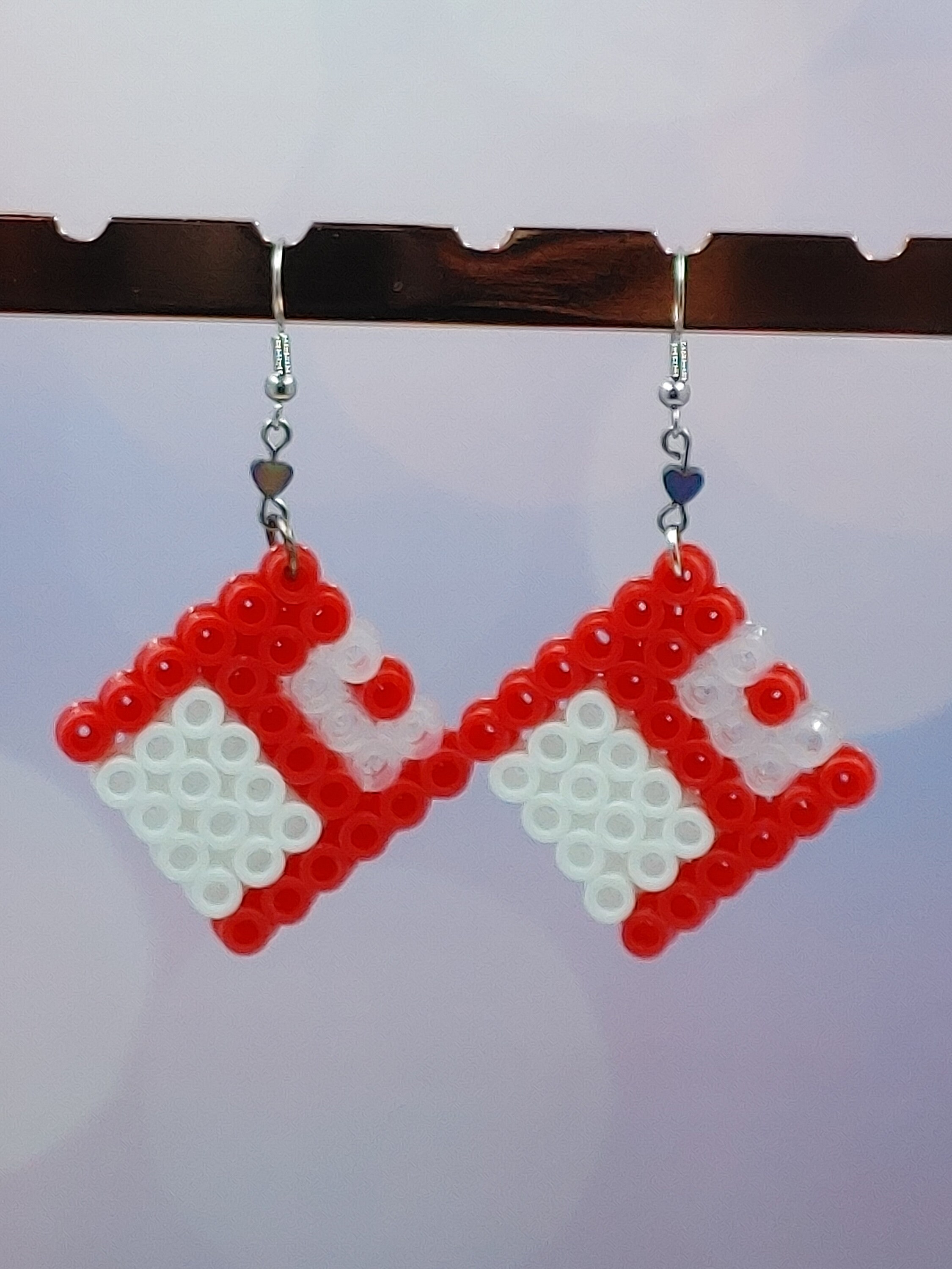 Perler Bead Floppy Disk Earrings Etsy