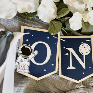 Space Theme 1st Birthday Banner-space Theme High Chair Banner, 1st...