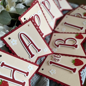 Strawberry Birthday Banner | Berry First Birthday Banner | Strawberry 1st Birthday Banner | Strawberry Birthday | Strawberry Party