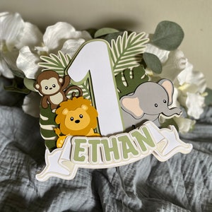 Safari Cake Topper | Wild One Cake Topper | Two Wild Cake Topper |Safari Cake  Topper | Jungle Cake Topper | Safari Birthday Cake Topper