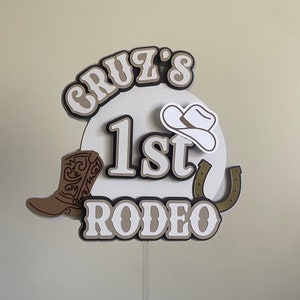Rodeo Cake Topper | My First Rodeo Cake Topper| Birthday Cake Topper ...
