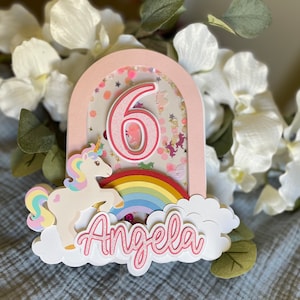 Unicorn Cake Topper |Unicorn Theme Cake Topper |Unicorn Cake Topper  | Cake topper Unicorn | Unicorn Party | Unicorn Birthday