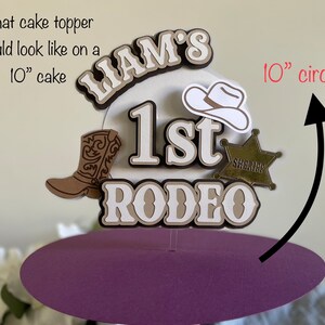 My First Rodeo Cake Topper – Schwarzer Glitzer-Aufsatz Für Cowboy-/Cowgirl-Party, Kuchen-Deko