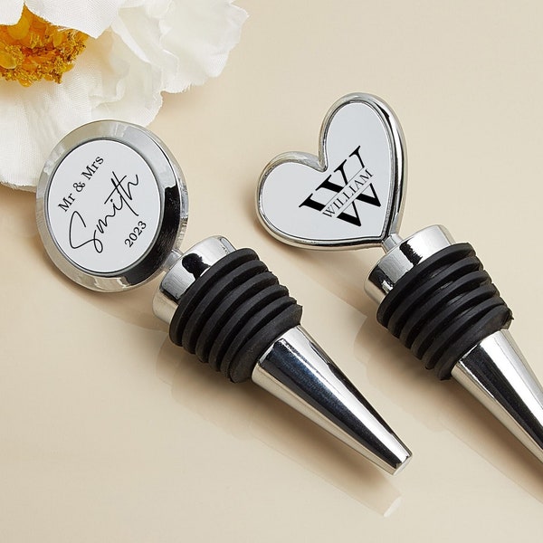 Personalized Wine Stopper,Custom Wine Bottle Stopper,Anniversary Gift,Wedding Gift,Wine Gifts,Valentines Day Gifts for Him,Personalised Gift