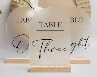 Table Numbers Acrylic,Wedding Table Numbers,Arch Table Numbers,Frosted Table Numbers Wedding,Wedding Table Sign,Wedding Decoration for Table
