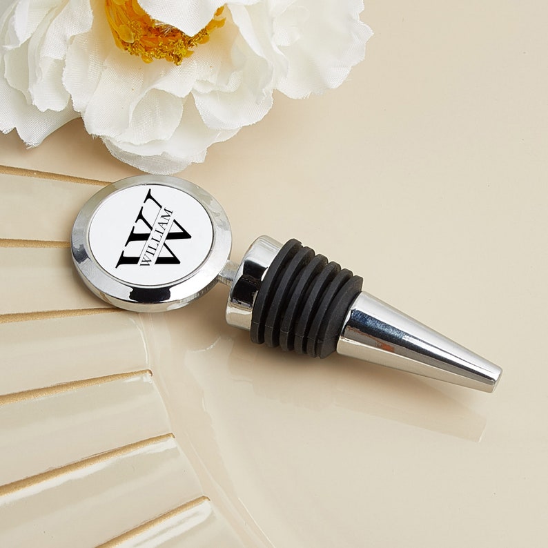 Personalized Wine Stopper,Custom Wine Bottle Stopper,Anniversary Gift,Wedding Gift,Wine Gifts,Valentines Day Gifts for Him,Personalised Gift image 5