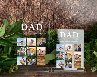 Custom Photo Plaque Signs for Dad,Dad's Photo Sign,Photo Gifts for Father,Family Photo Sign,Fathers Day Gifts,Gifts for Papa