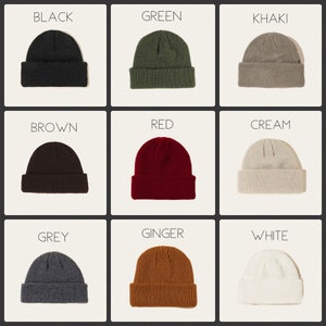 Lightweight Soft Knit Beanie Fisherman Hat