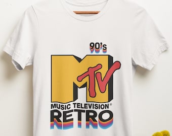 MTV Retro 90er Jahre Shirt SVG, Schnittdateien, Mtv svg Png, Retro svg, 90er Jahre Clipart, Retro Sublimationen