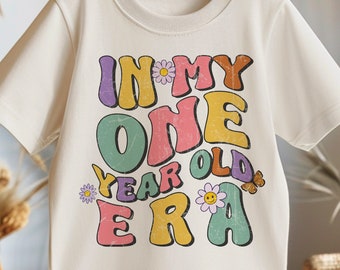 1st Birthday Toddler SVG, In My One Year Old Era Kids Birthday Shirt Png, Birthday Svg, Groovy Birthday Shirt Sublimation Designs Png, Svg
