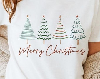 Merry Christmas SVG, Christmas Sublimation Shirt Svg, Christmas Tree Hand Lettered Sublimation Png,Christmas Ornaments Svg,Christmas Clipart