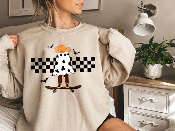 Cowboy Ghost PNG, Spooky Western Fall, Spooky Season Png Shirt Design, Spooky Season Png, Western Halloween Png, Boohaw Ghost Shirt Design
