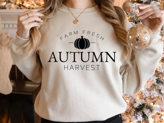 Farm Fresh Autumn Harvest PNG, Fall Shirt Design (Digital Download)