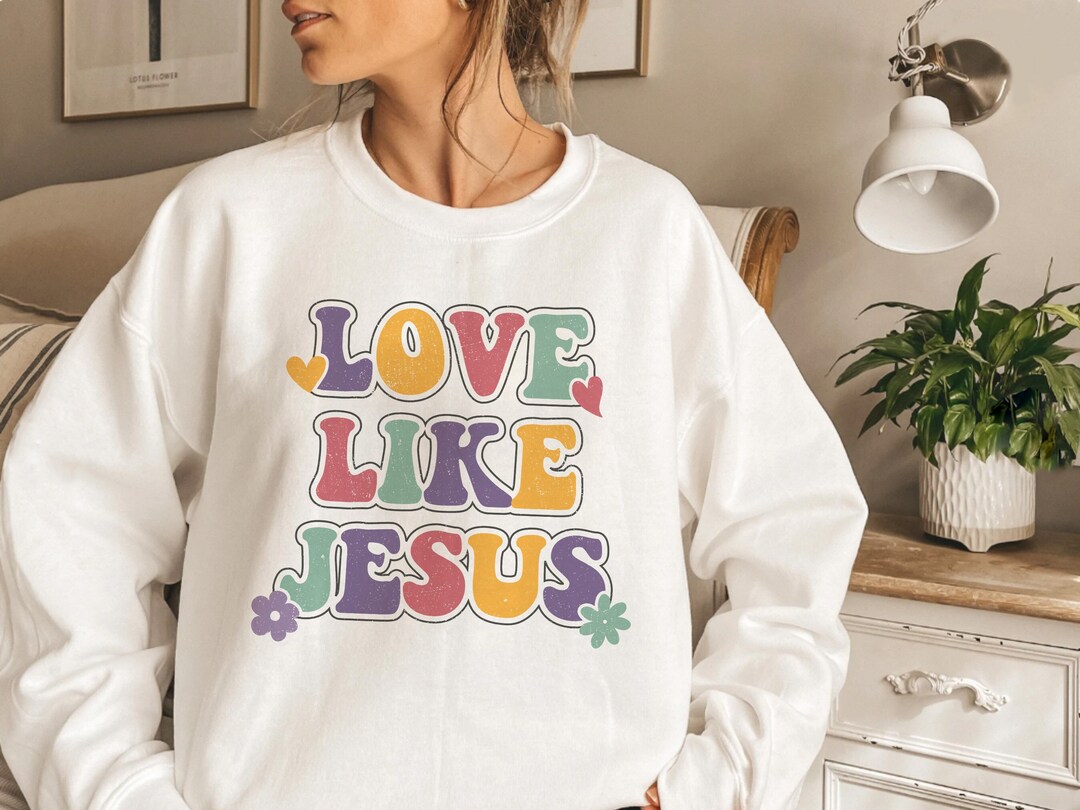 Love Like Jesus SVG Sublimation, Love Like Jesus Valentine Heart Png ...