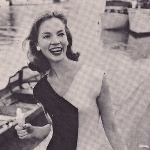 Ladies Bold Harlequin Summer Top, Vintage Knitting Pattern, PDF, Digital Download - A934