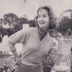 Ladies Fabulous Dolman Sleeve Cardigan with Beaded Cable Pattern, Vintage Knitting Pattern, PDF, Digital Download - D657