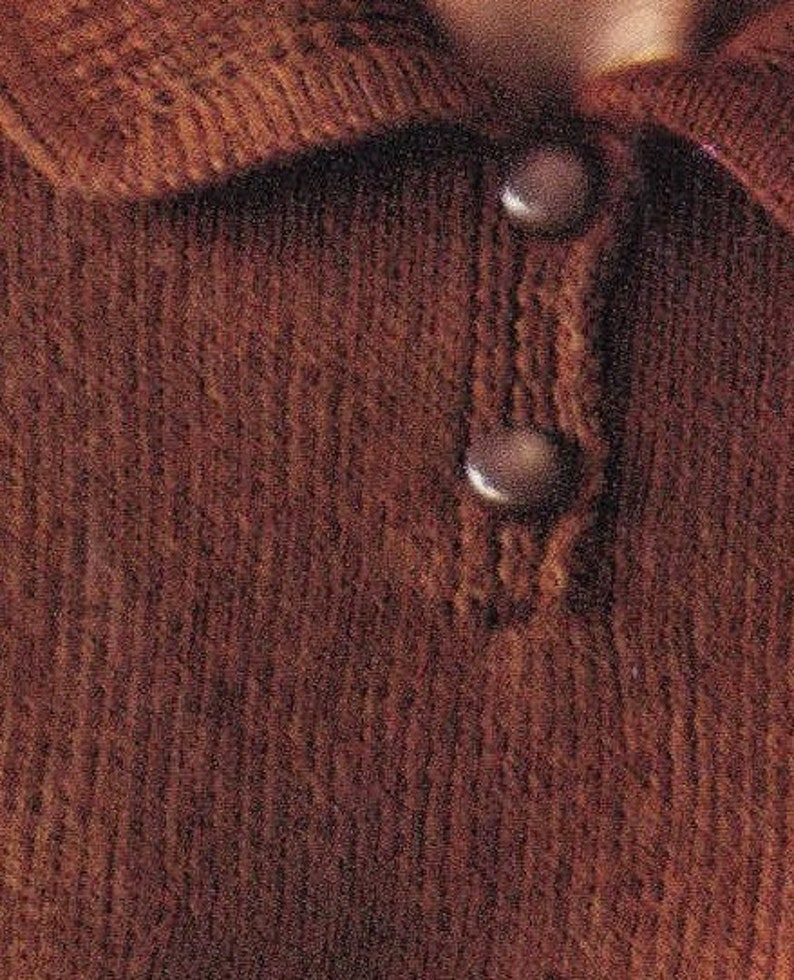 Ladies Smart Polo Shirt Style Sweater, Vintage Knitting Pattern, PDF, Digital Download D494 image 3